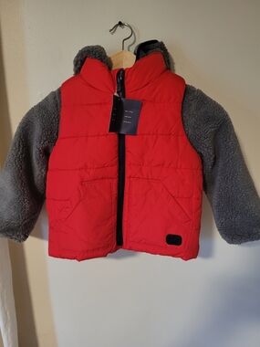 Gap Red Puffer Vest/jacket